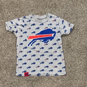 NFL Kids Gray and Blue Buffalo Bills Graphic T-Shirt
